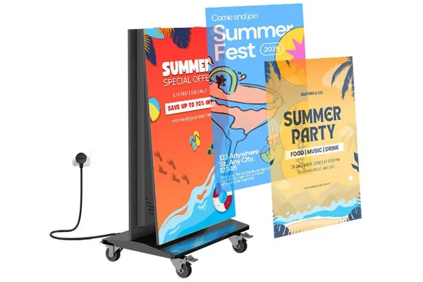 Foldable LED Poster-Quick Setup & Plug-and-Play Foldable LED Poster-Quick Setup & Plug-and-Play